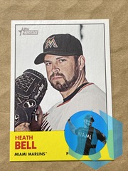 2012 Topps Heritage SP #448 HEATH BELL Marlins